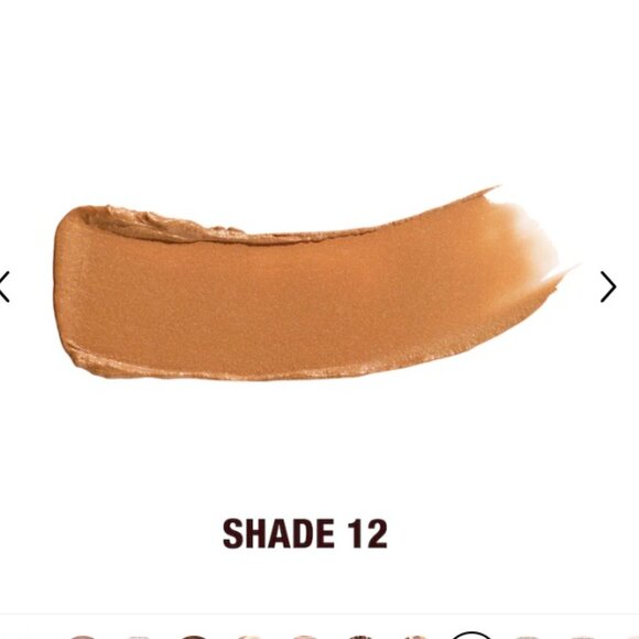 Charlotte Tilbury Unreal Skin Tint & Sheer Glow Foundation #12  Tan Deep NEW - Picture 2 of 2